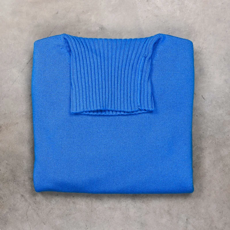 Drumohr Cashmere Dolcevita Turtleneck Turchese made by Drumohr