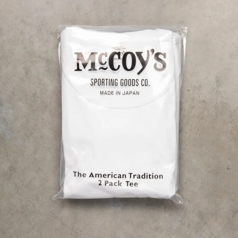 Real McCoy's 2 Pack Crew Neck Tee White made by The Real McCoy's