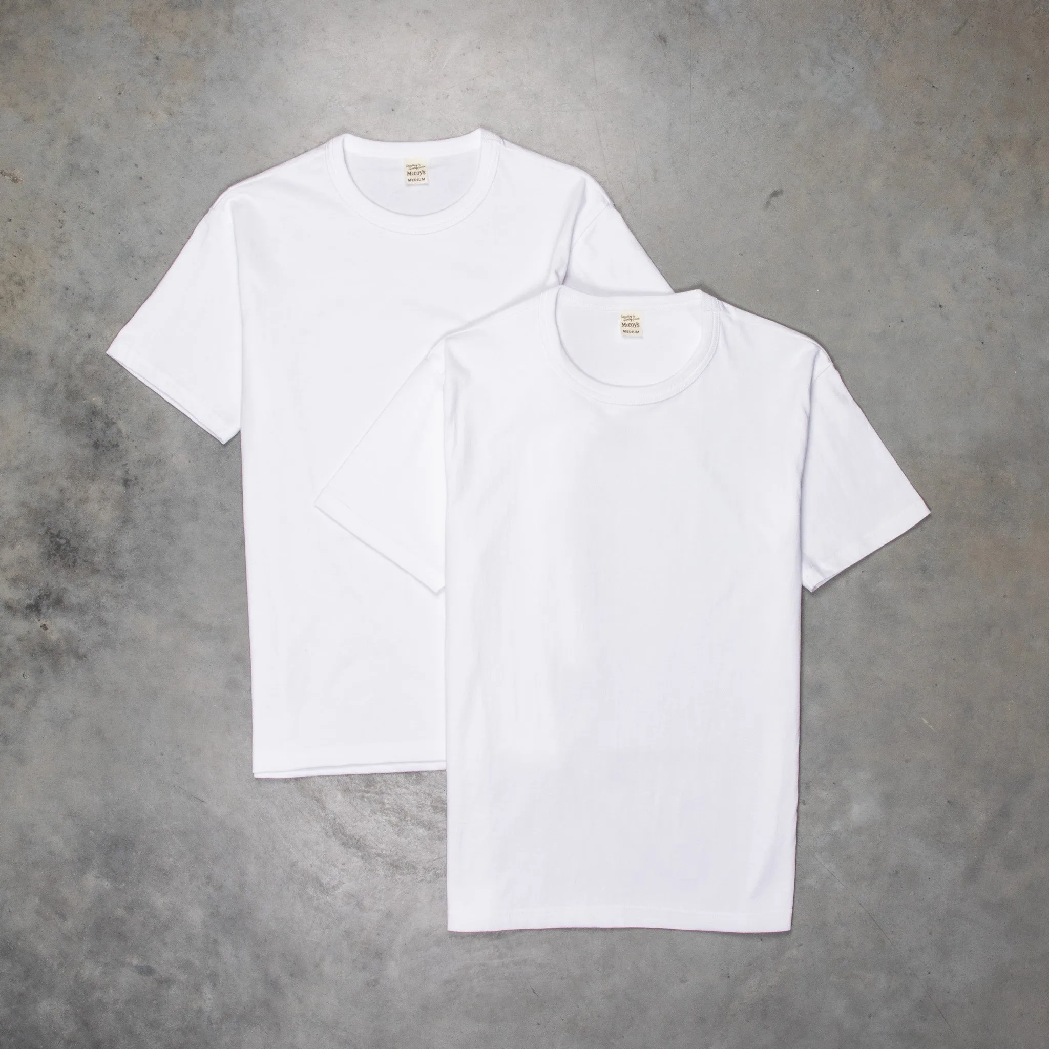 Real McCoy's 2 Pack Crew Neck Tee White sold by Frans Boone product image thumbnail 2