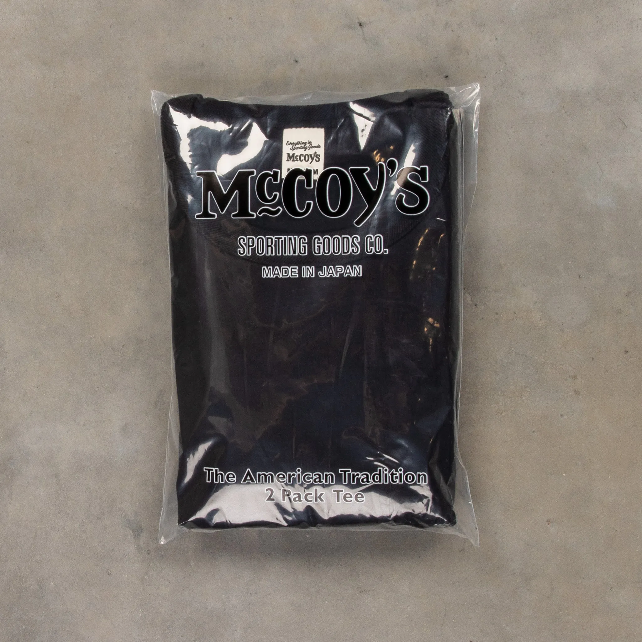 Real McCoy's 2 Pack Crew Neck Tee Black sold by Frans Boone