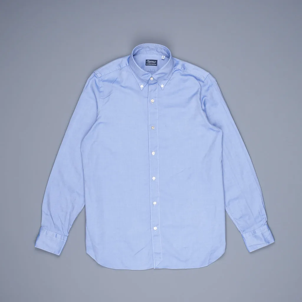 Finamore Gaeta Shirt Collo Lucio Washed Oxford Dark Blue sold by Frans Boone product image thumbnail 2