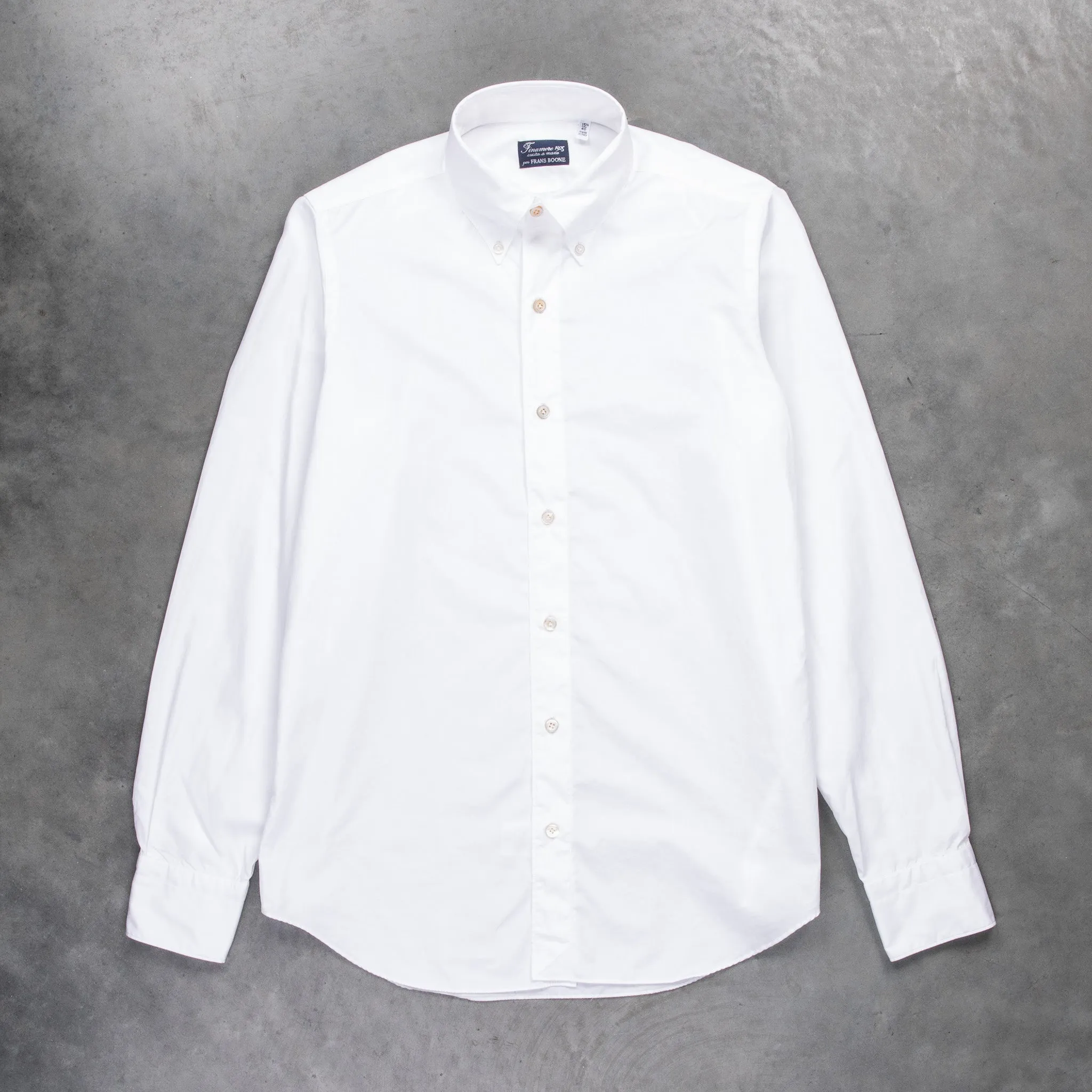 Finamore Tokyo Shirt Lucio Collar White Alumo Poplin sold by Frans Boone product image thumbnail 2