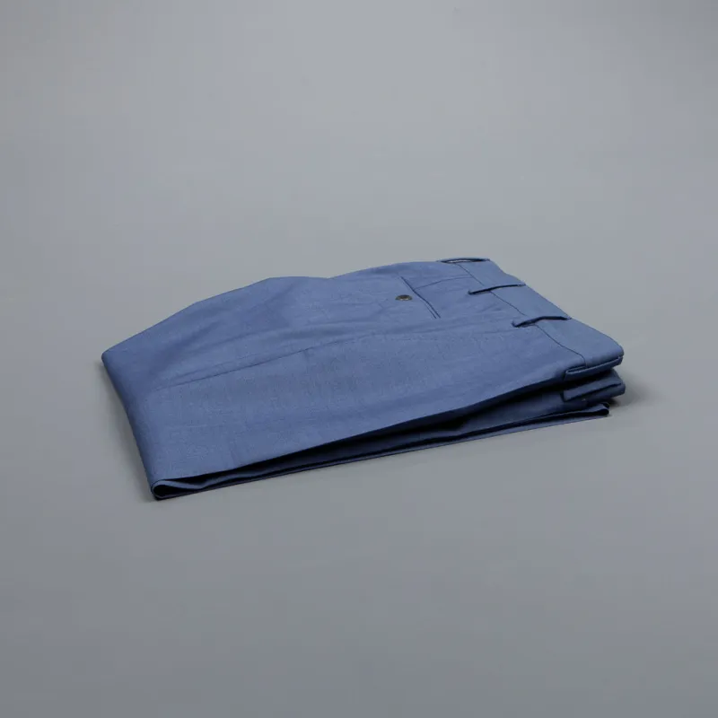 Incotex "Trenta" pants wool blue medio made by Incotex