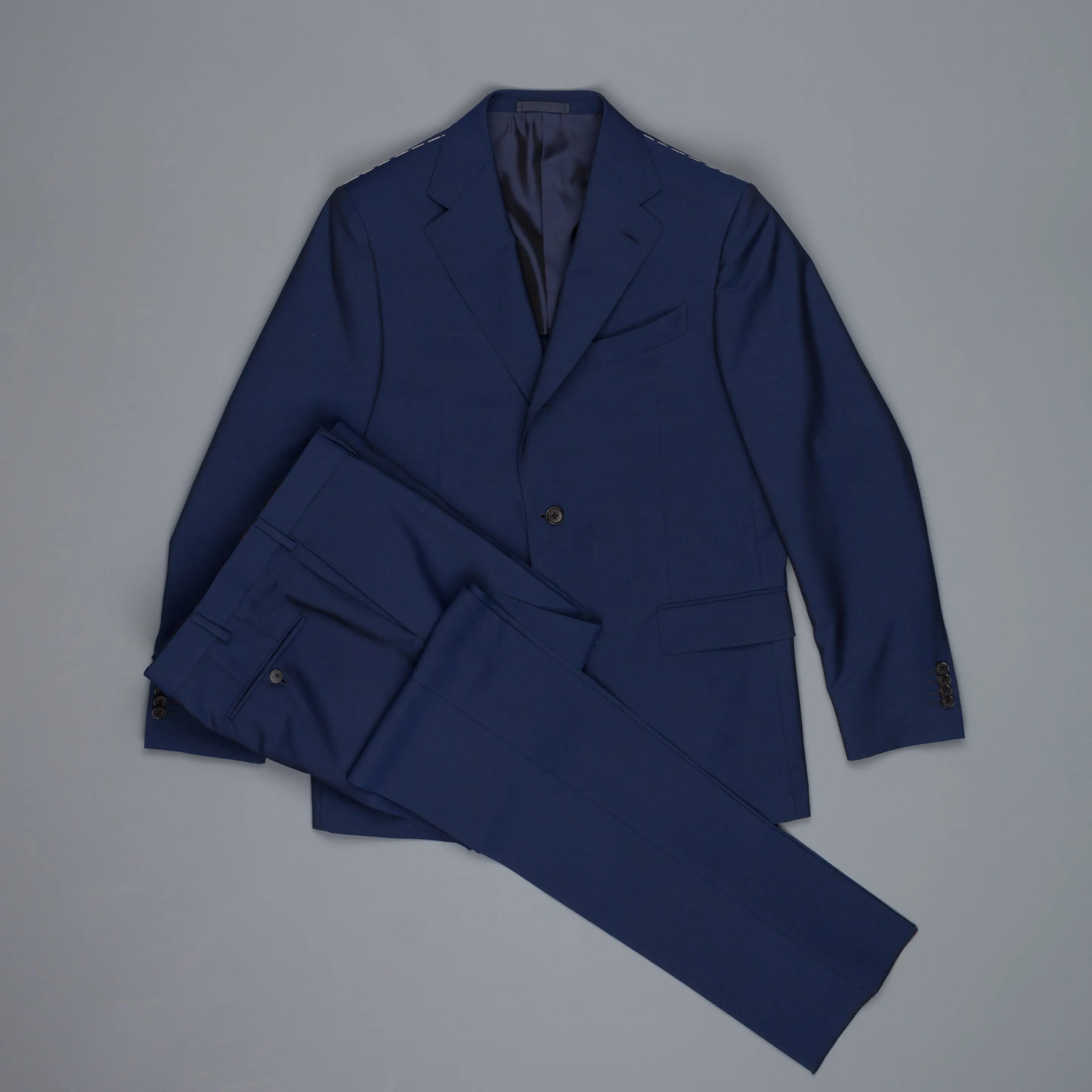 Caruso Wool Mohair Drop 6 Norma suit blu sold by Frans Boone