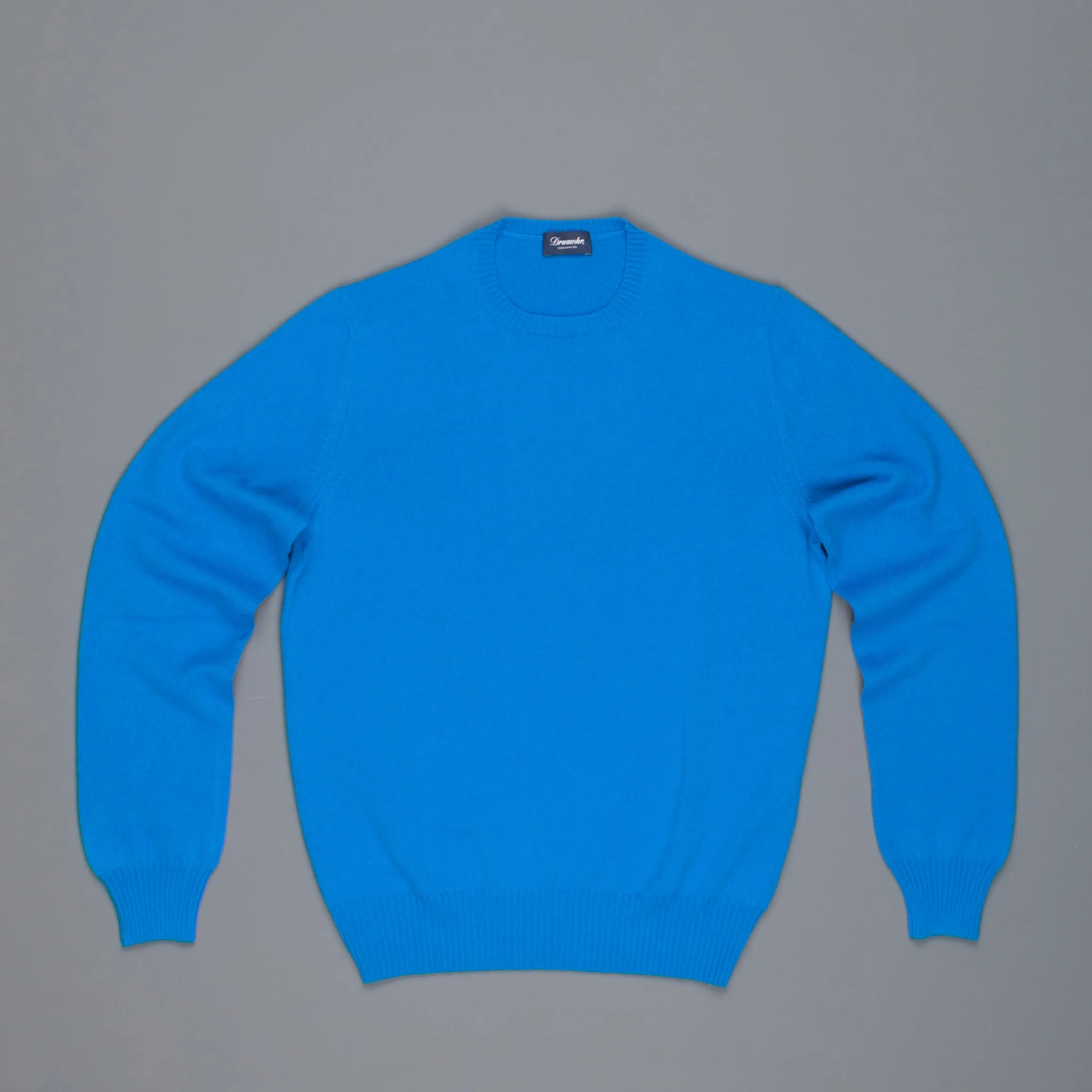 Drumohr Tabor Cashmere Crew Neck Blue sold by Frans Boone product image thumbnail 3