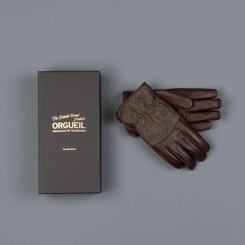 Orgueil leather gloves OR-7108 Brown made by Studio D'Artisan