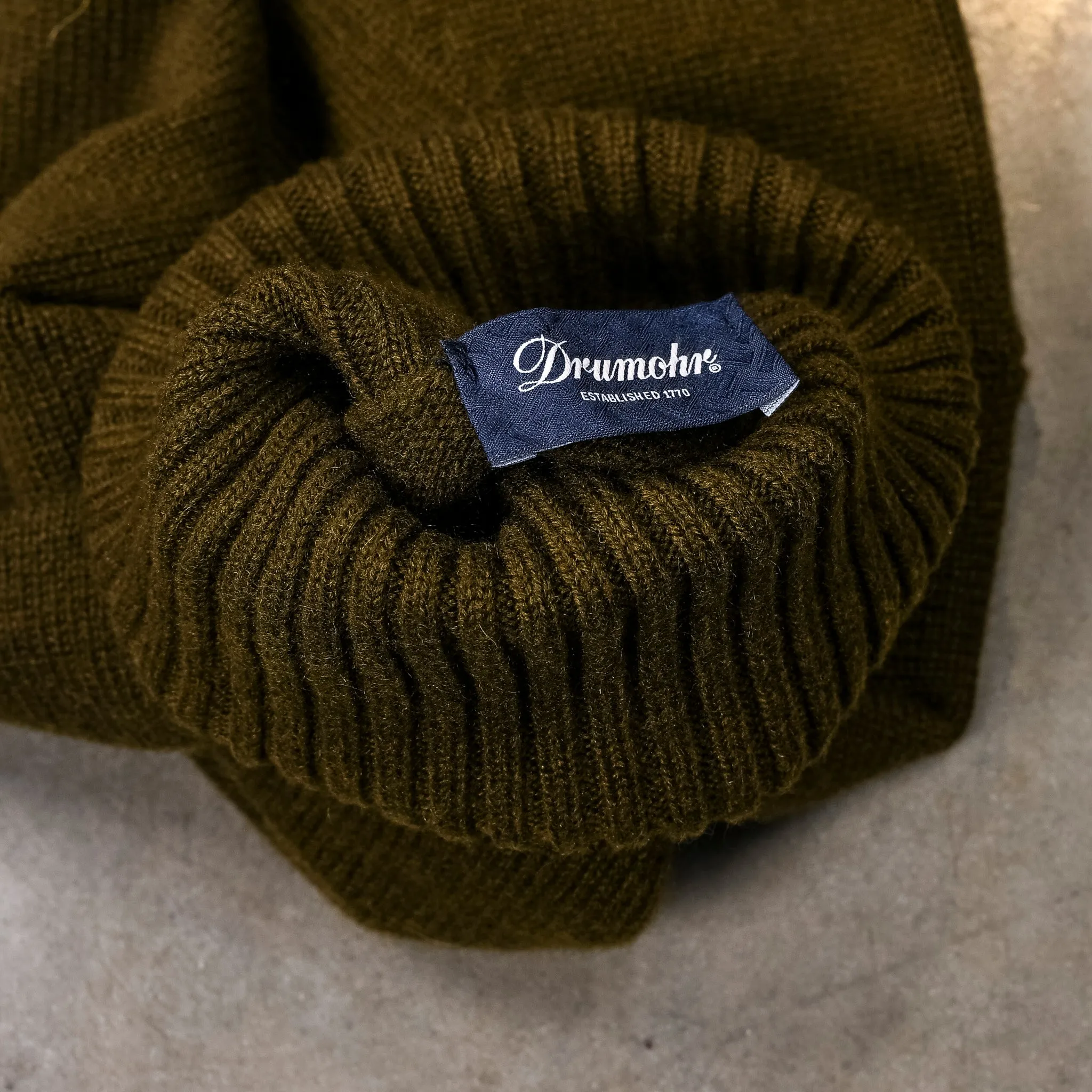 Drumohr Cashmere Dolcevita Turtleneck Hunting Green sold by Frans Boone product image thumbnail 4