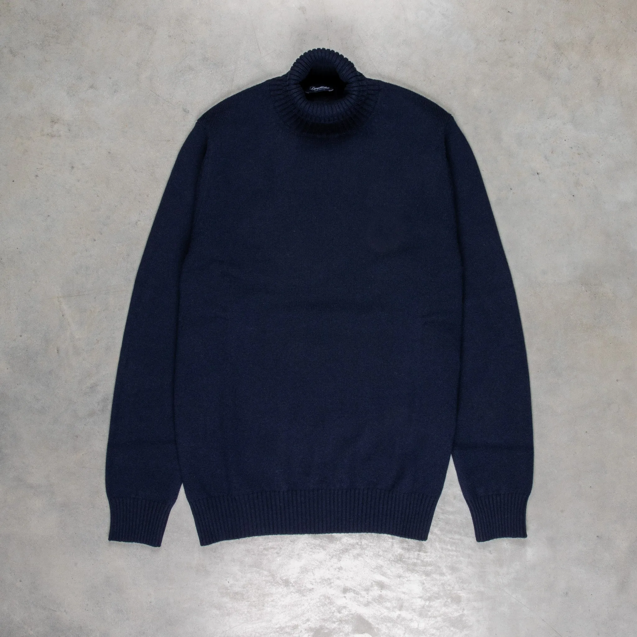 Drumohr Cashmere Dolcevita Turtleneck Navy Blue sold by Frans Boone product image thumbnail 2