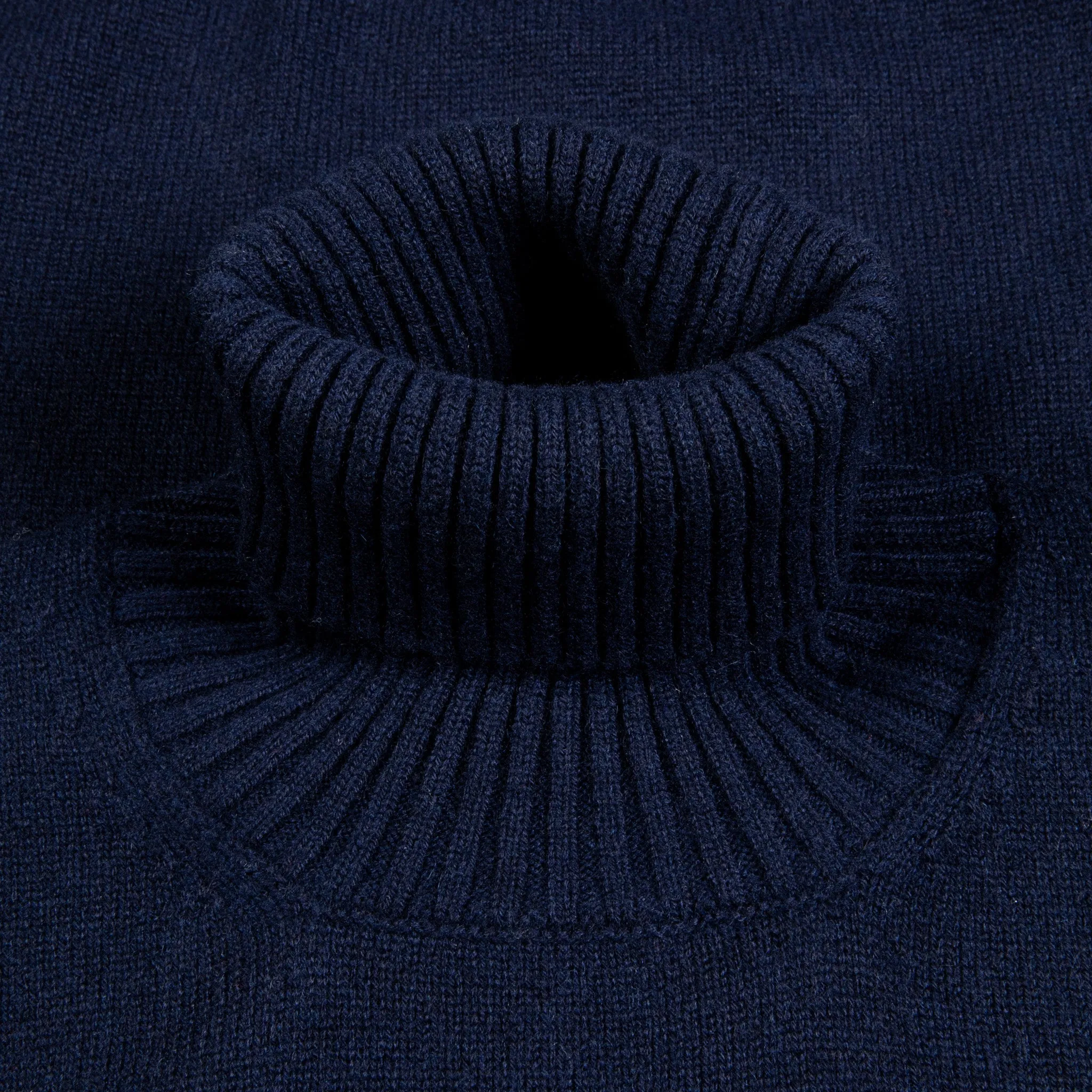 Drumohr Cashmere Dolcevita Turtleneck Navy Blue sold by Frans Boone product image thumbnail 3
