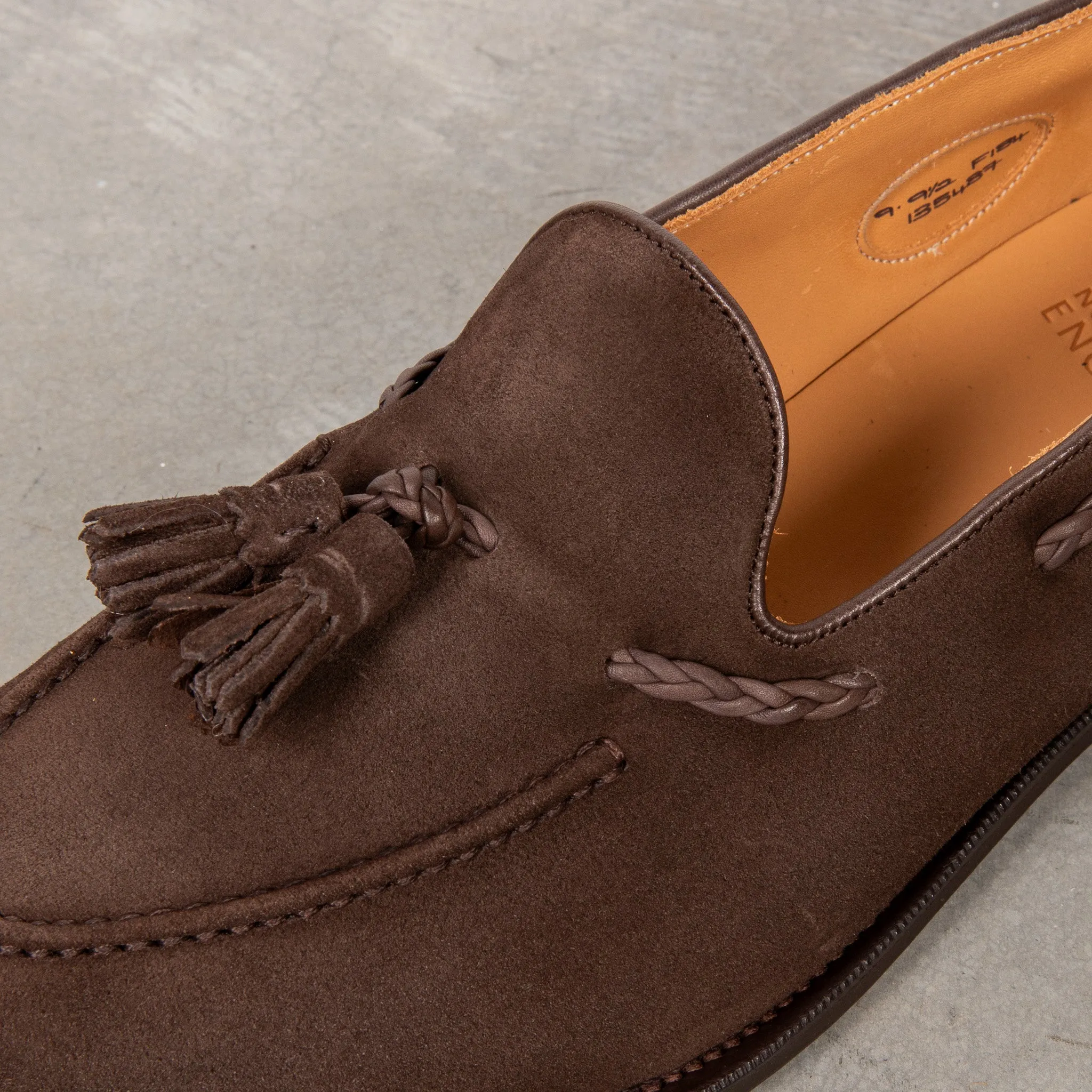 Edward Green Belgravia Espresso Suede on R1 sole sold by Frans Boone product image thumbnail 5