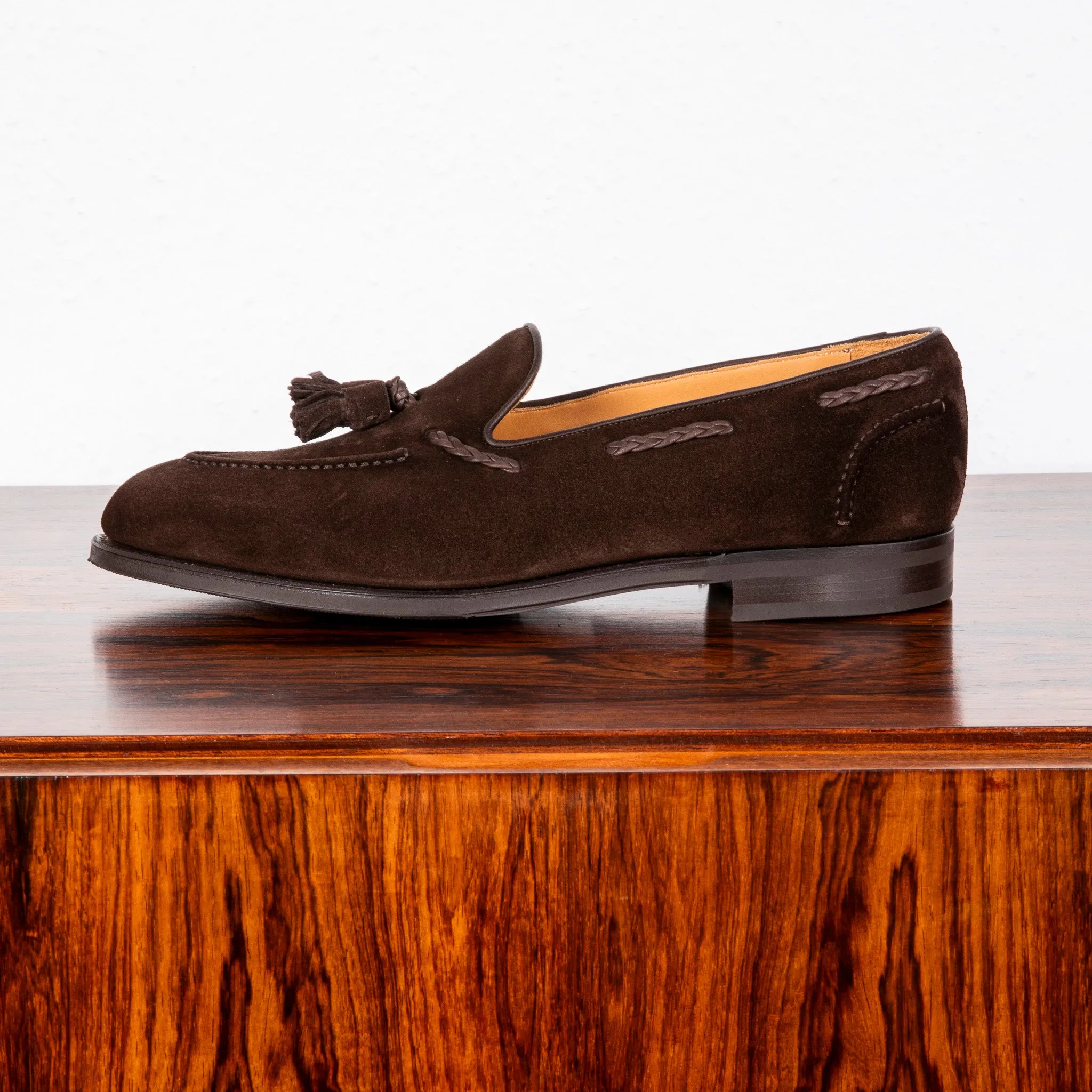 Edward Green Belgravia Espresso Suede on R1 sole sold by Frans Boone product image thumbnail 2