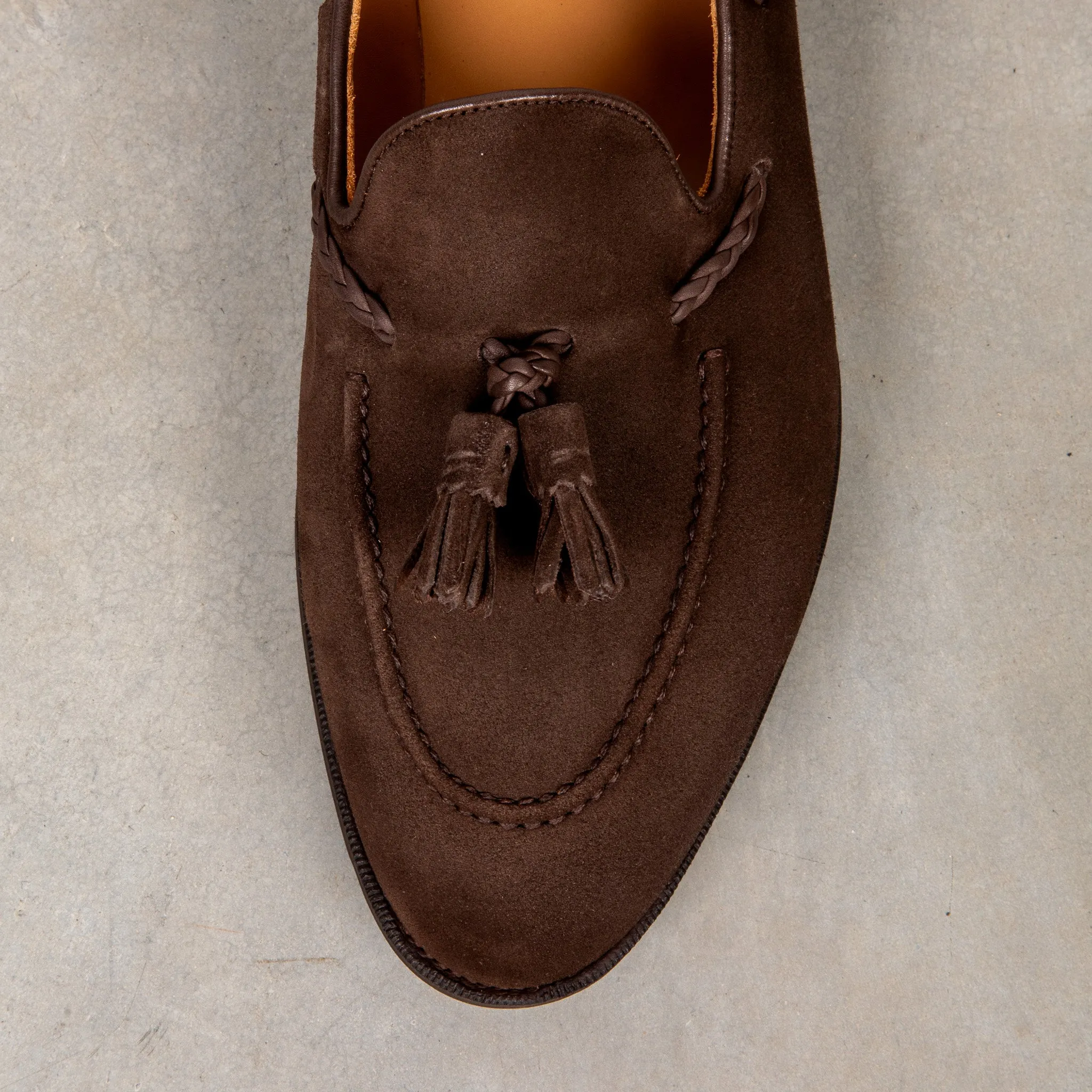 Edward Green Belgravia Espresso Suede on R1 sole sold by Frans Boone product image thumbnail 4