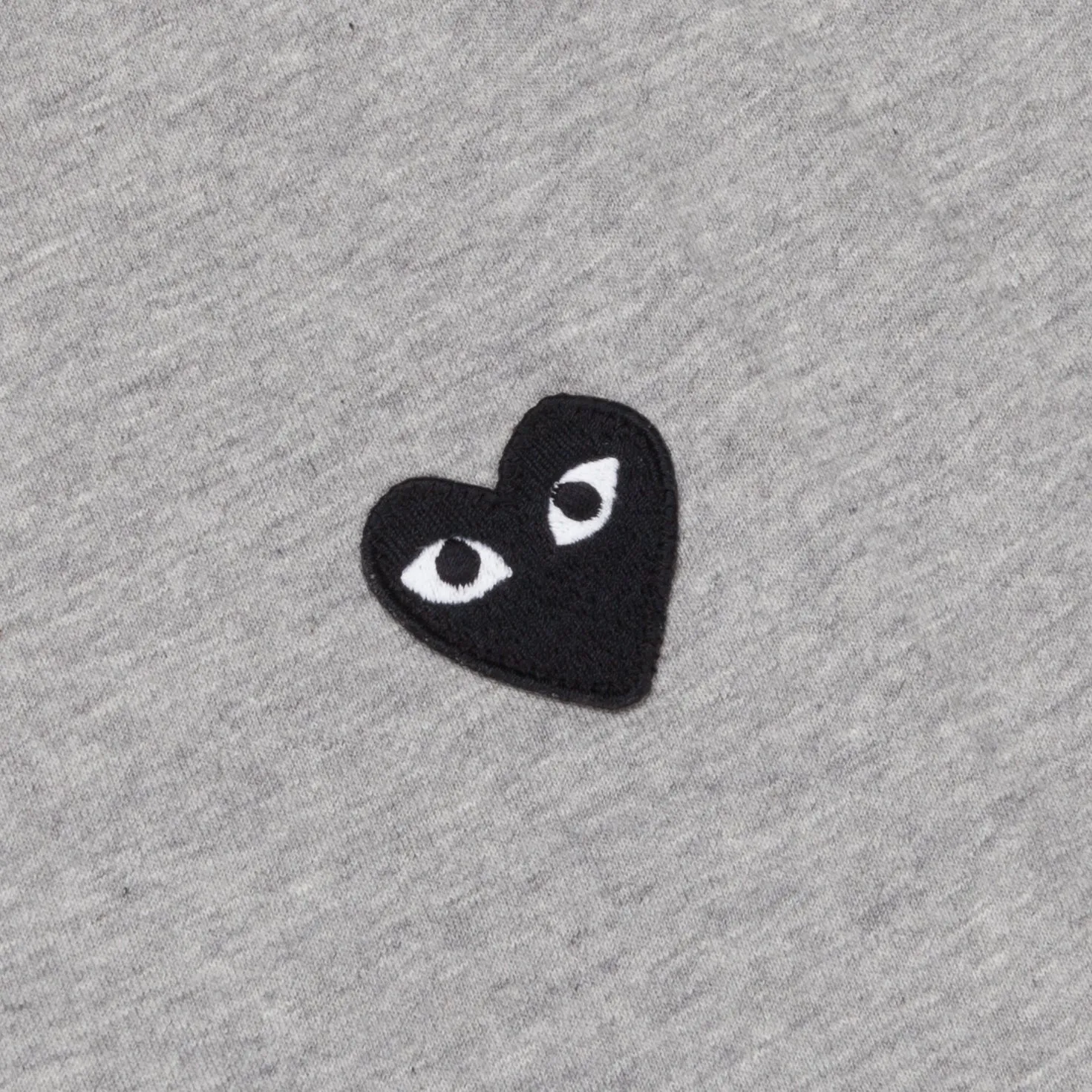 Comme des Garçons PLAY Longsleeve Tee Black Heart Grey melange sold by Frans Boone product image thumbnail 4