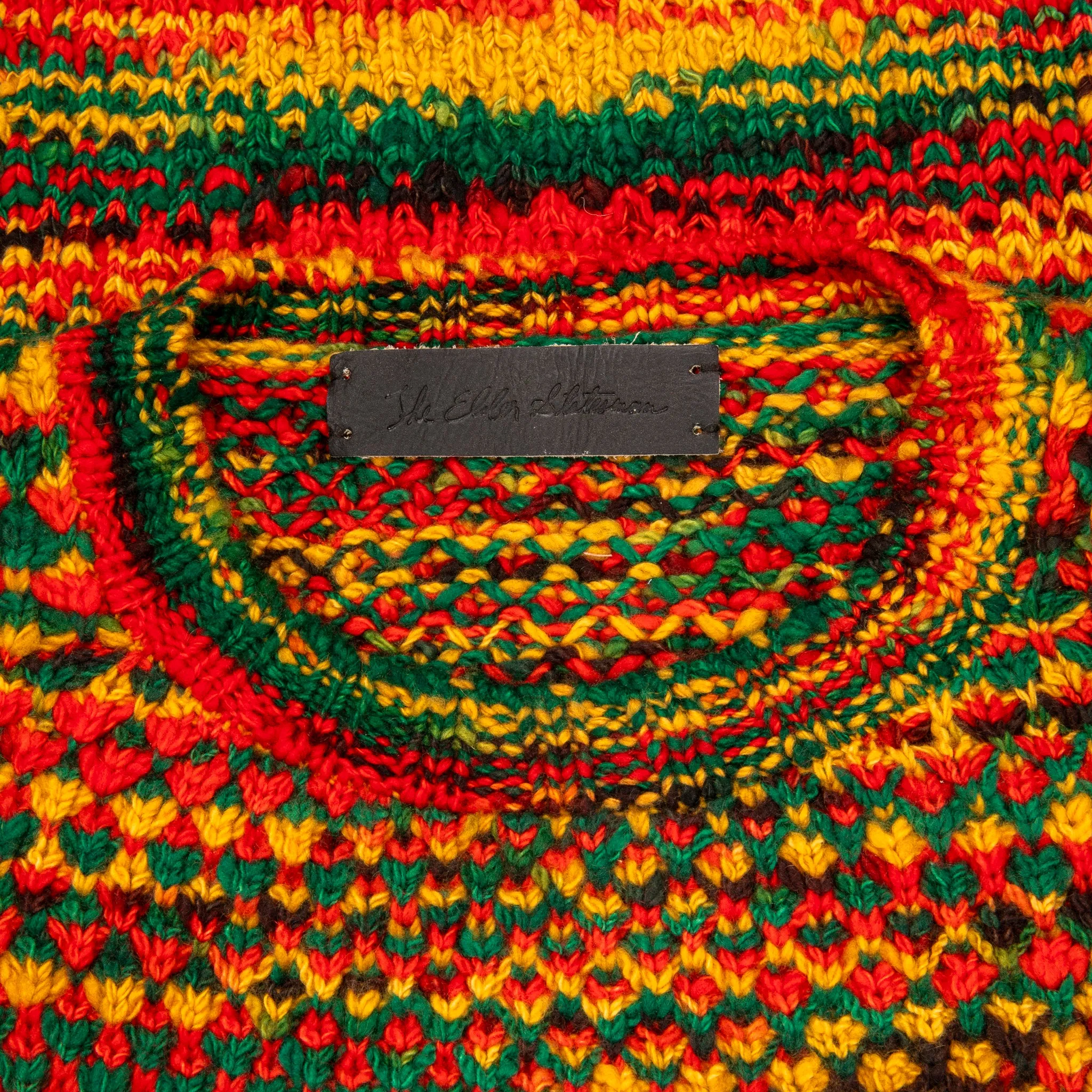 The Elder Statesman 100% cashmere tuck pop crew Rasta sold by Frans Boone product image thumbnail 3
