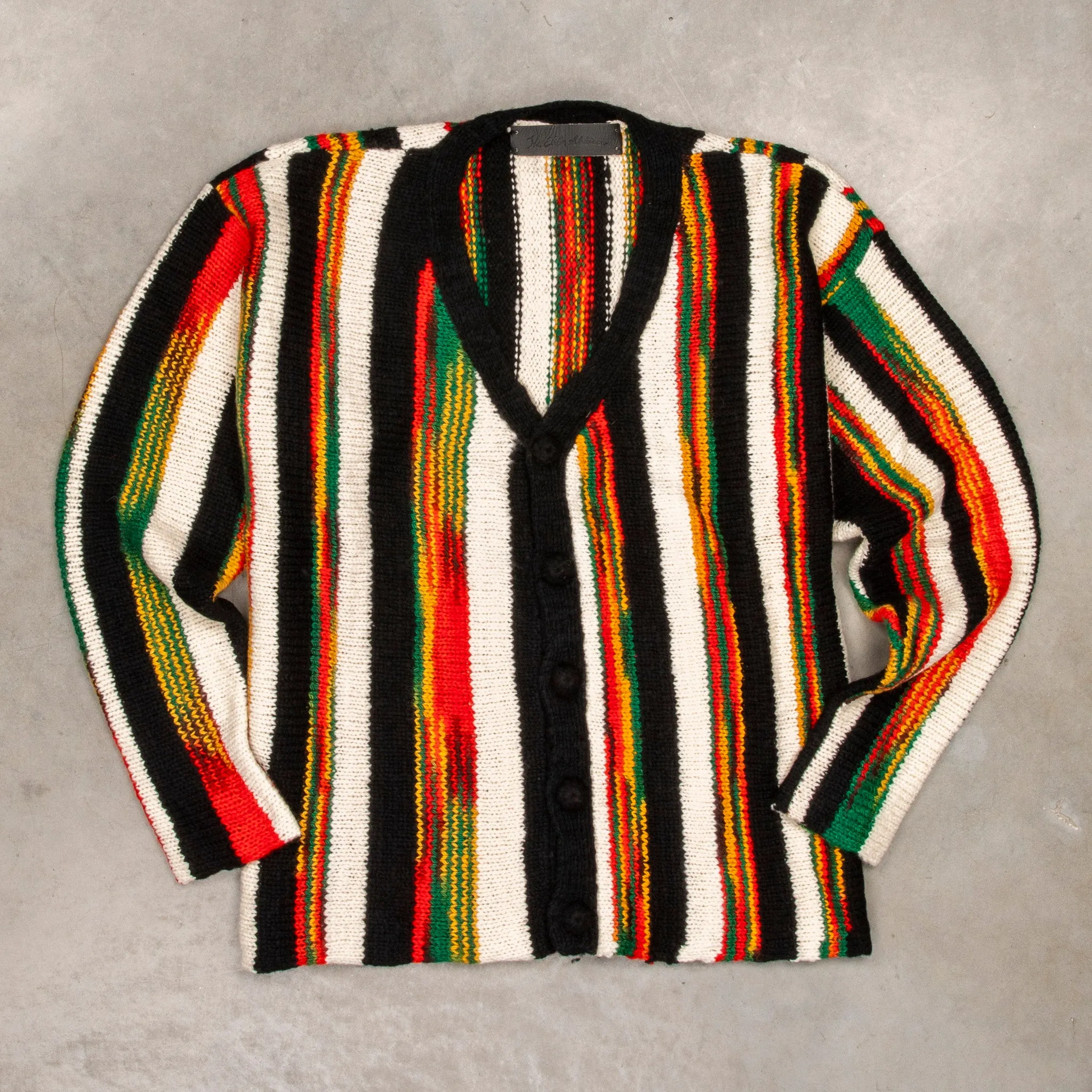The Elder Statesman 100% Cashmere Rolo Cardigan Rasta sold by Frans Boone product image thumbnail 2
