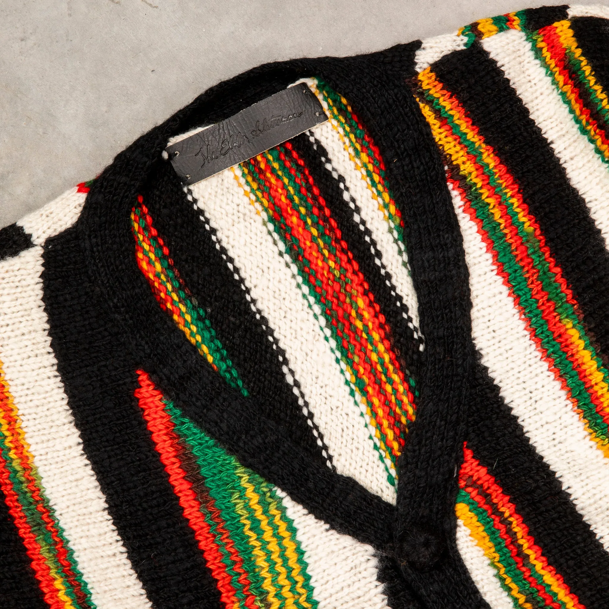 The Elder Statesman 100% Cashmere Rolo Cardigan Rasta sold by Frans Boone product image thumbnail 3