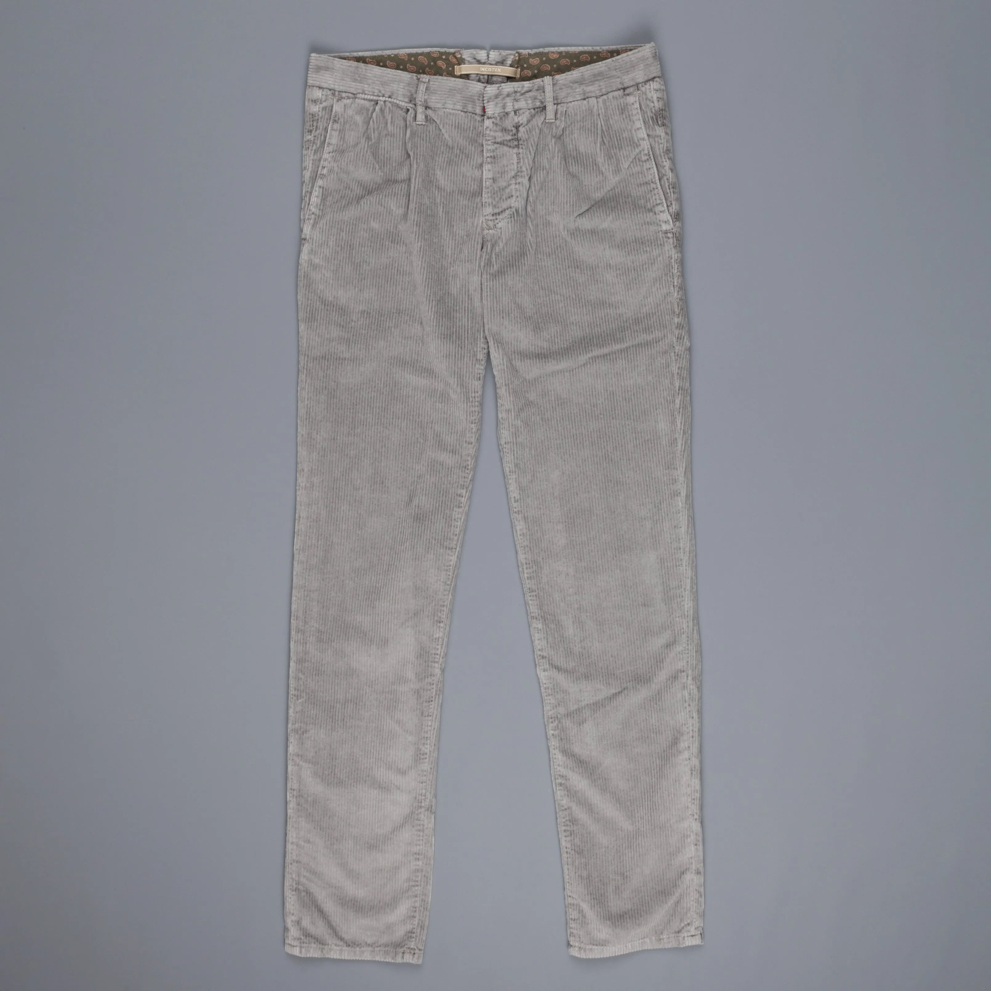 Incotex Model 1ST601 Velvet Corduroy Grigio Chiaro sold by Frans Boone product image thumbnail 2