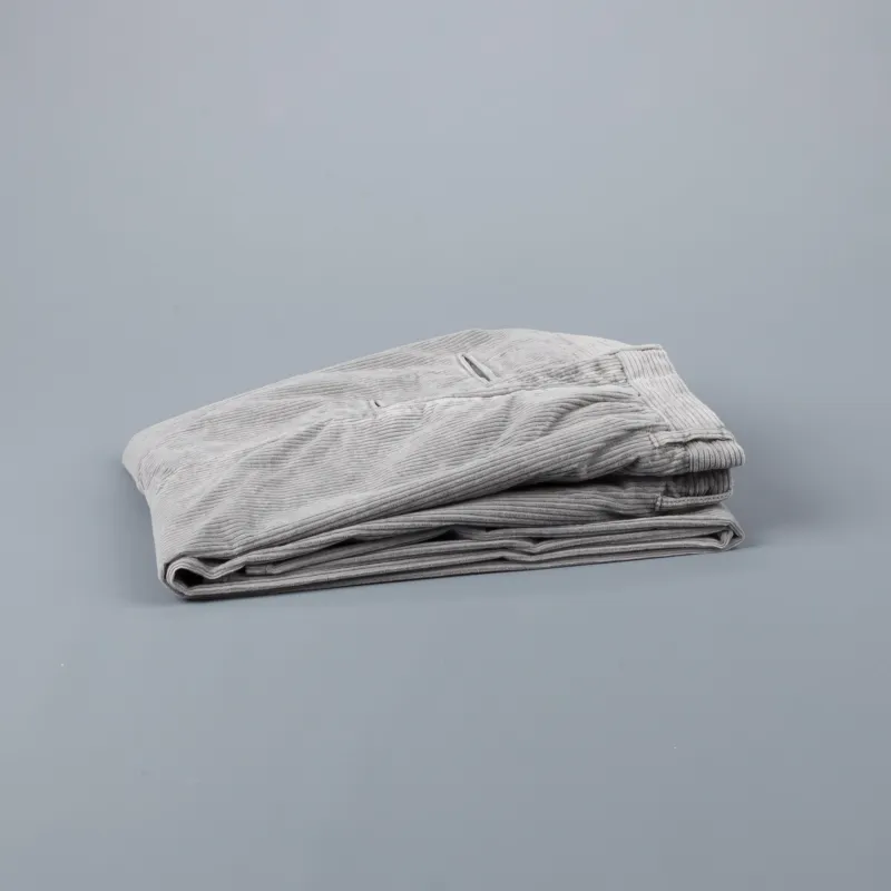 Incotex Model 1ST601 Velvet Corduroy Grigio Chiaro made by Incotex