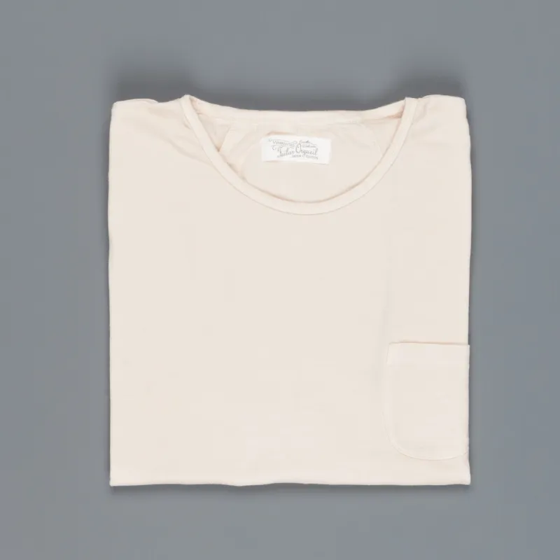 Orgueil OR-9017 Suvin Crew neck tee beige made by Studio D'Artisan