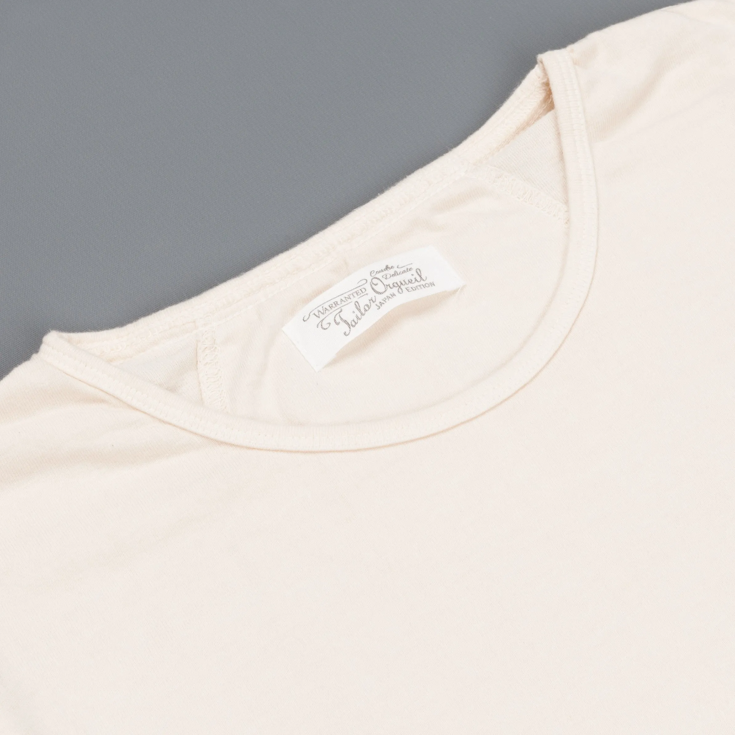Orgueil OR-9017 Suvin Crew neck tee beige sold by Frans Boone product image thumbnail 3