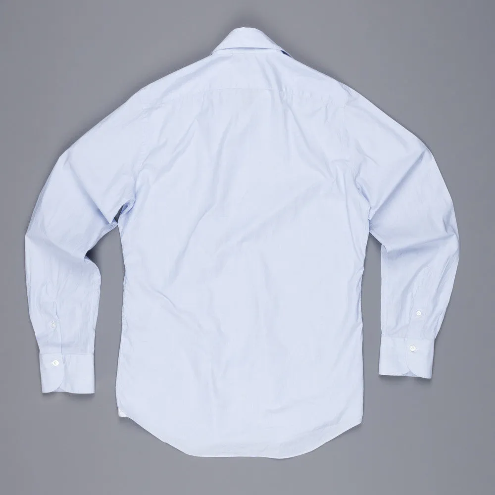 Finamore Milano shirt Eduardo collar navy blue hairline sold by Frans Boone product image thumbnail 3