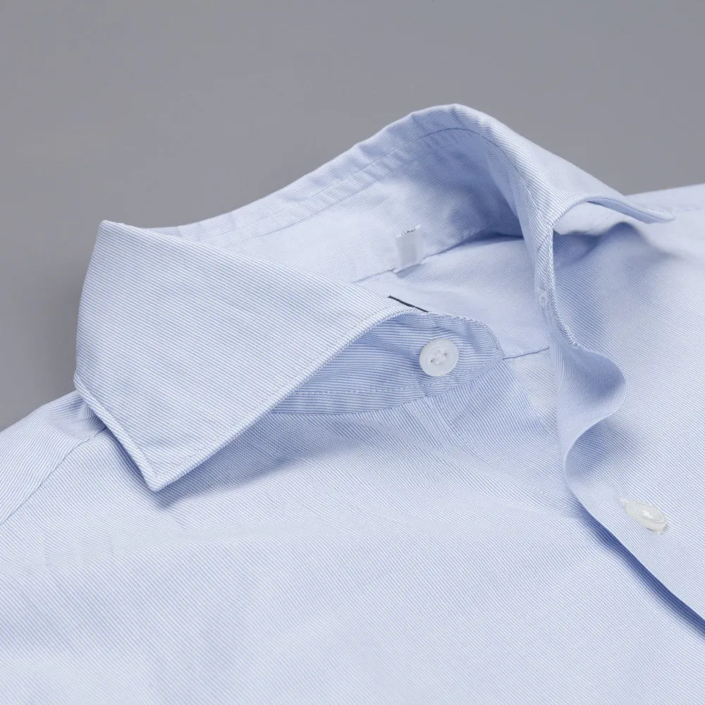 Finamore Milano shirt Eduardo collar navy blue hairline sold by Frans Boone product image thumbnail 4