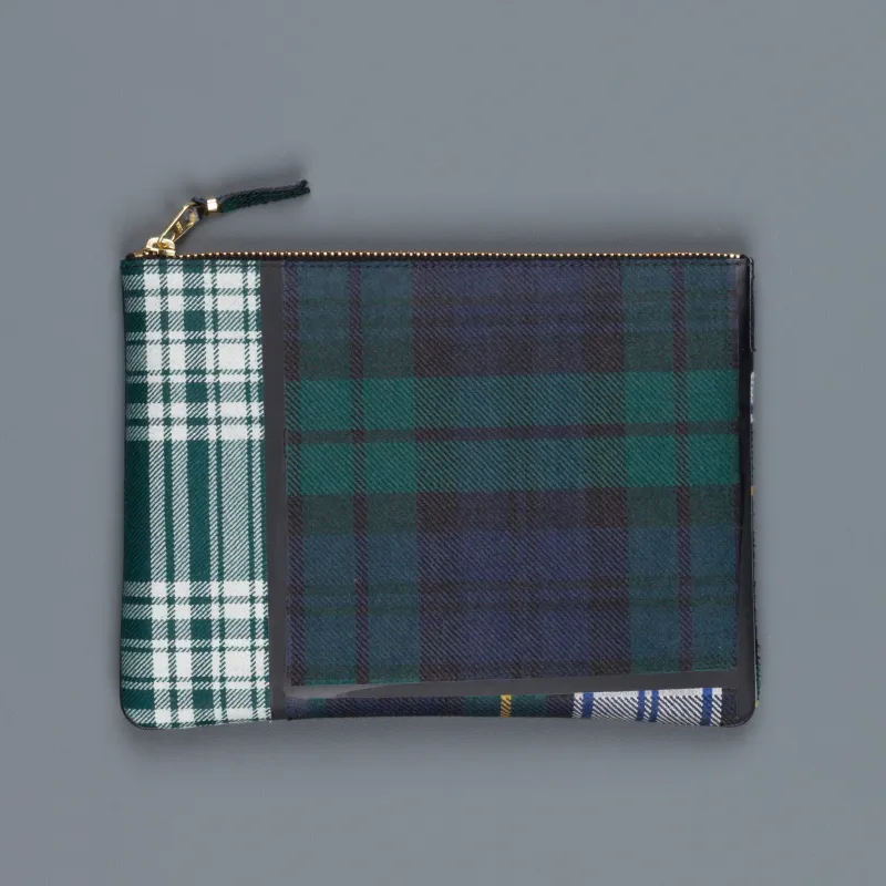 Comme des Garçons Wallet envelop Tartan Green made by Comme des Garcons PLAY