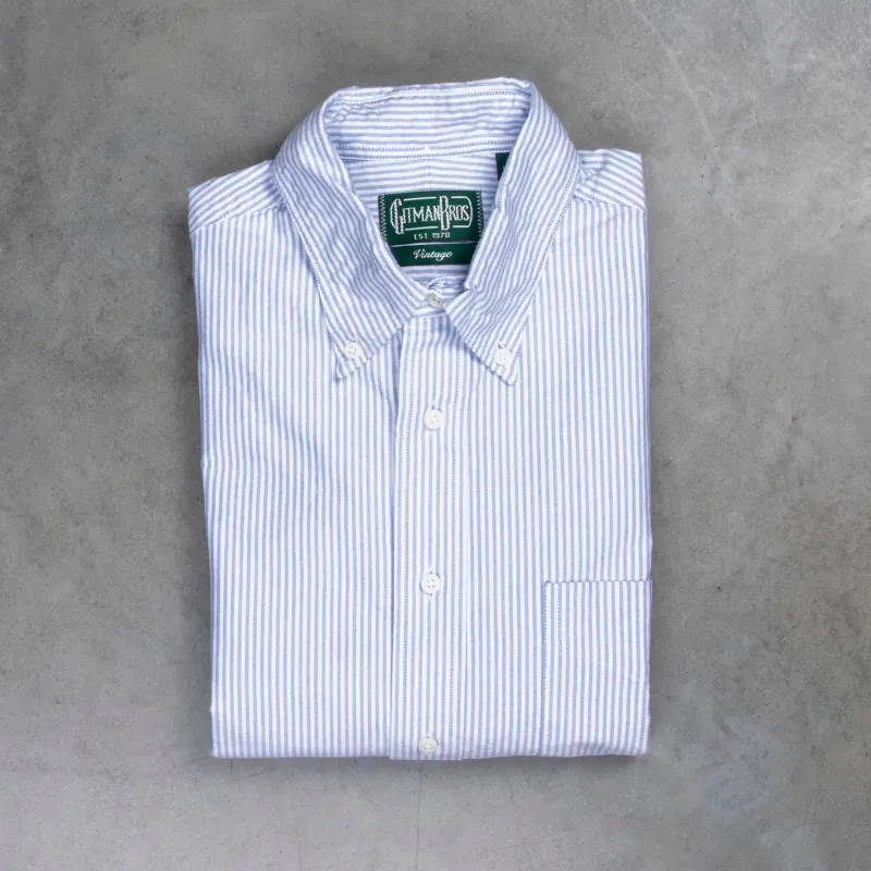 Gitman Vintage Oxford Button-down Shirt Blue Striped made by Gitman Brothers