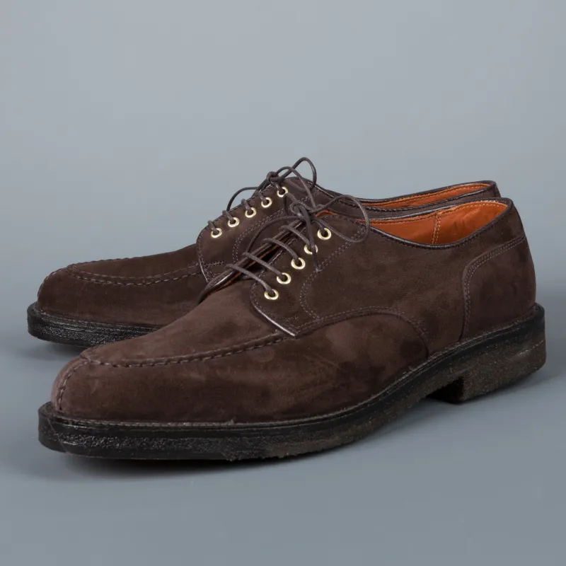 Alden dover pattern dark brown suede NST blutcher made by Alden