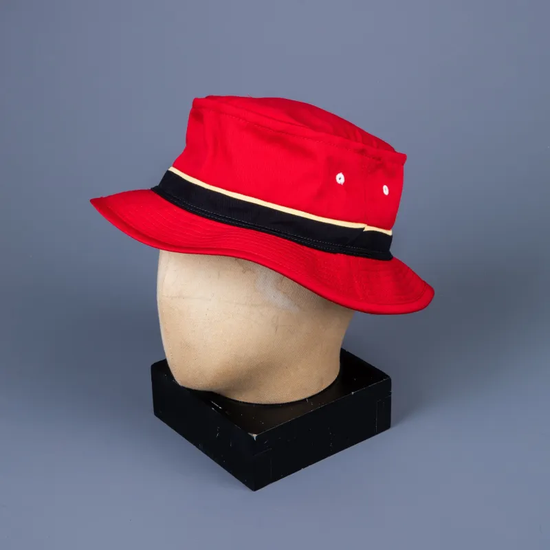 The Real McCoy's Cotton Fishing Bucket Hat Red made by The Real McCoy's
