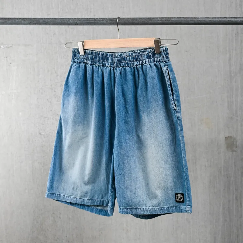 Fullcount 1143HW-2 Washed Denim Resort Shorts made by Full Count