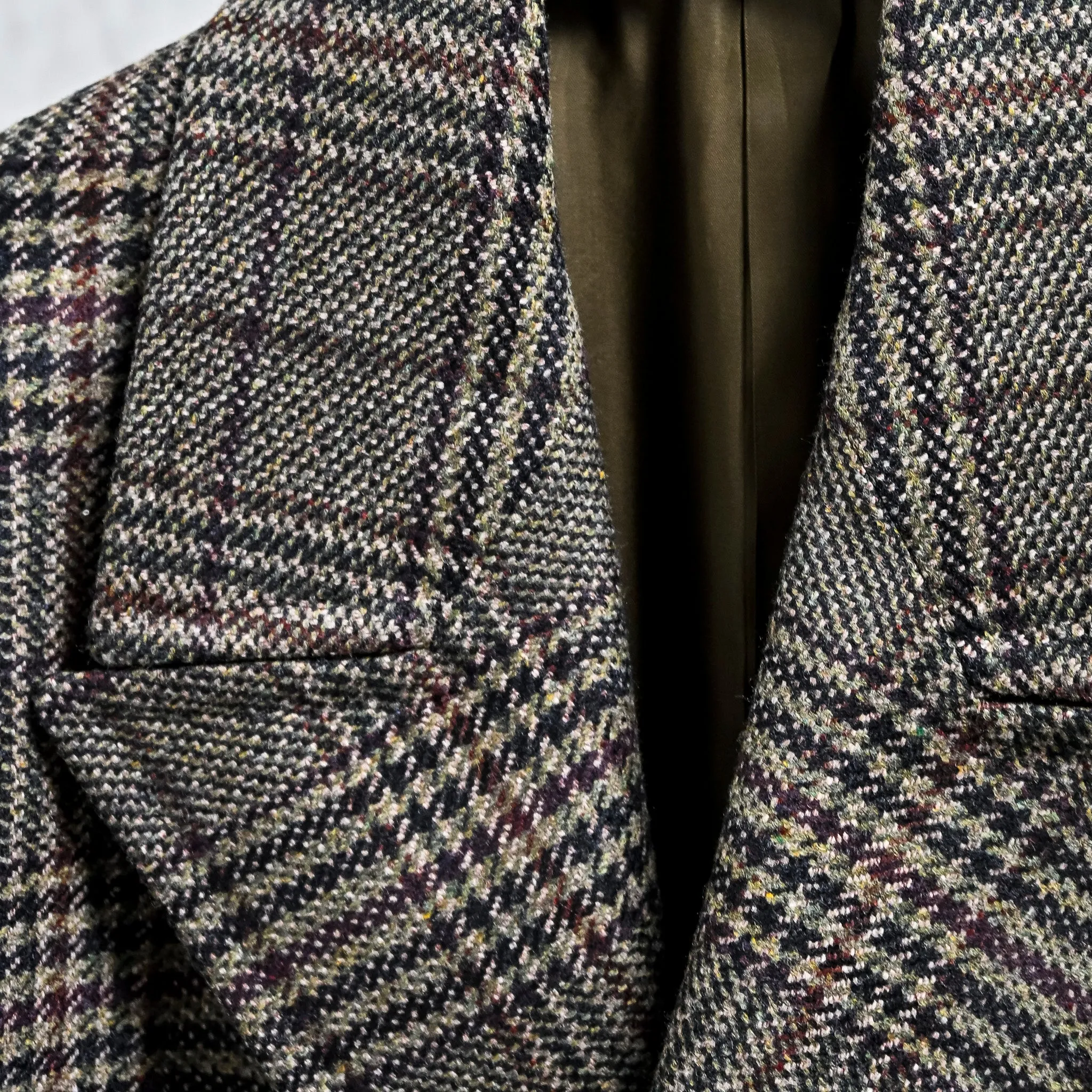 Caruso Rigoletto DB Overcoat Italian Tweed Verde Scuro sold by Frans Boone product image thumbnail 3