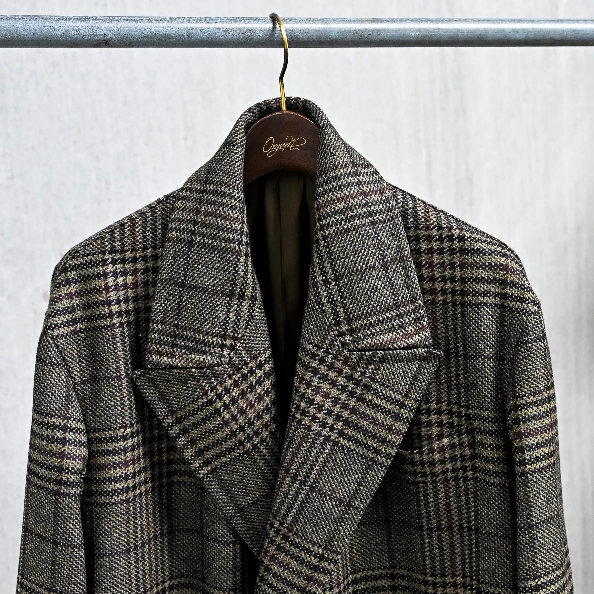 Caruso Rigoletto DB Overcoat Italian Tweed Verde Scuro sold by Frans Boone product image thumbnail 2
