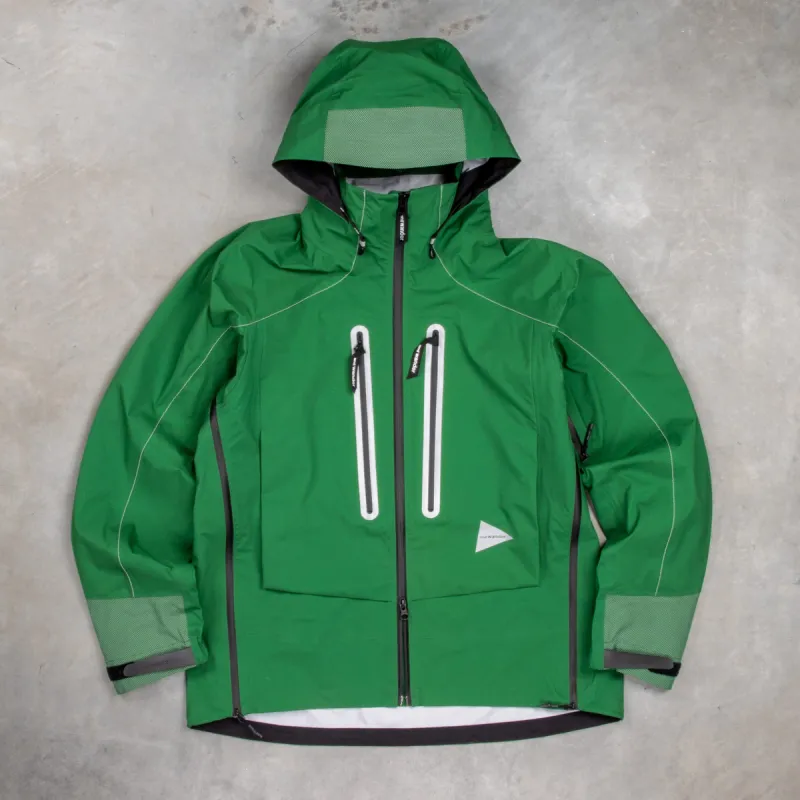 And Wander PERTEX SHIELD Rain Jacket Green made by and WANDER