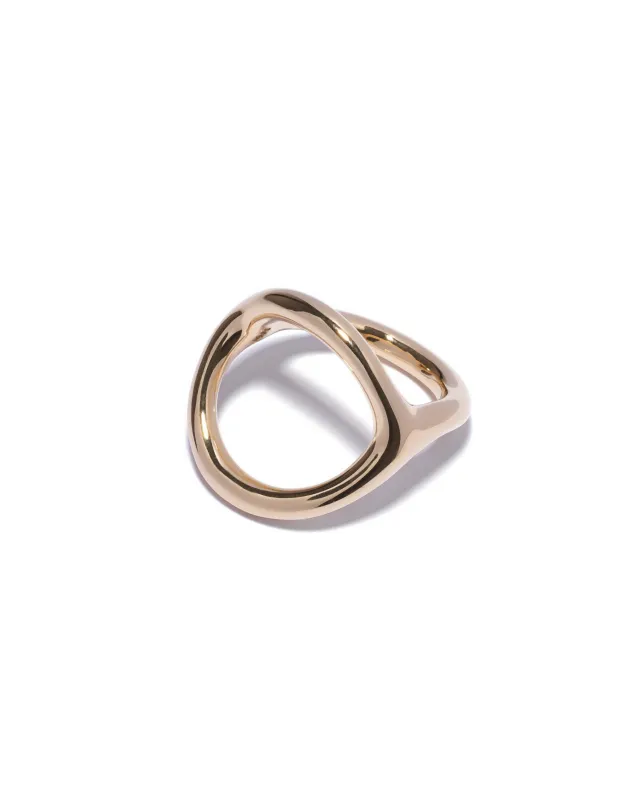 Brass Double Loop Ring made by Proche Studio