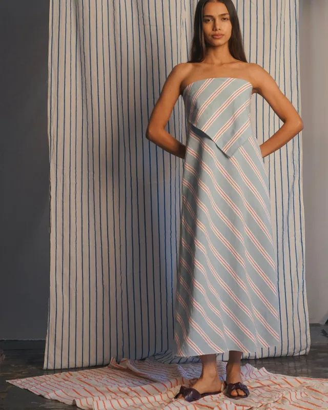 STRAPLESS CABANA DRESS made by Proche Studio