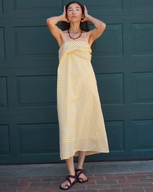 Wave Draped Sheath Dress made by Proche Studio