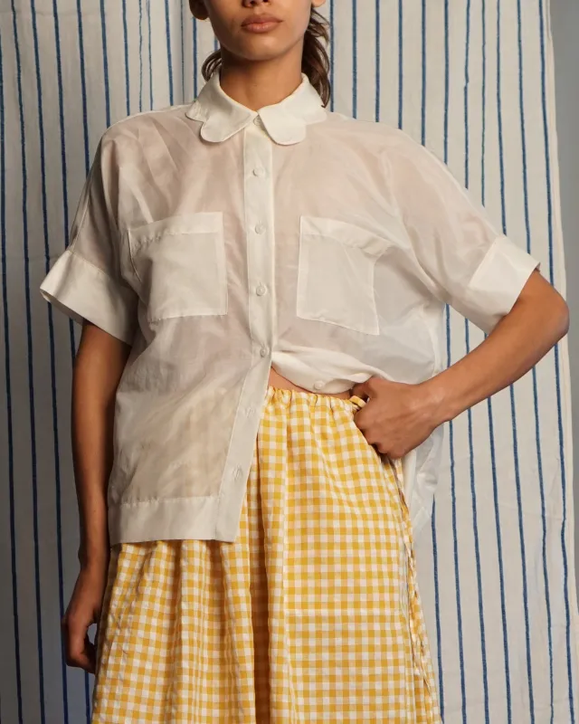 Miranda Blouse in Oyster made by Proche Studio