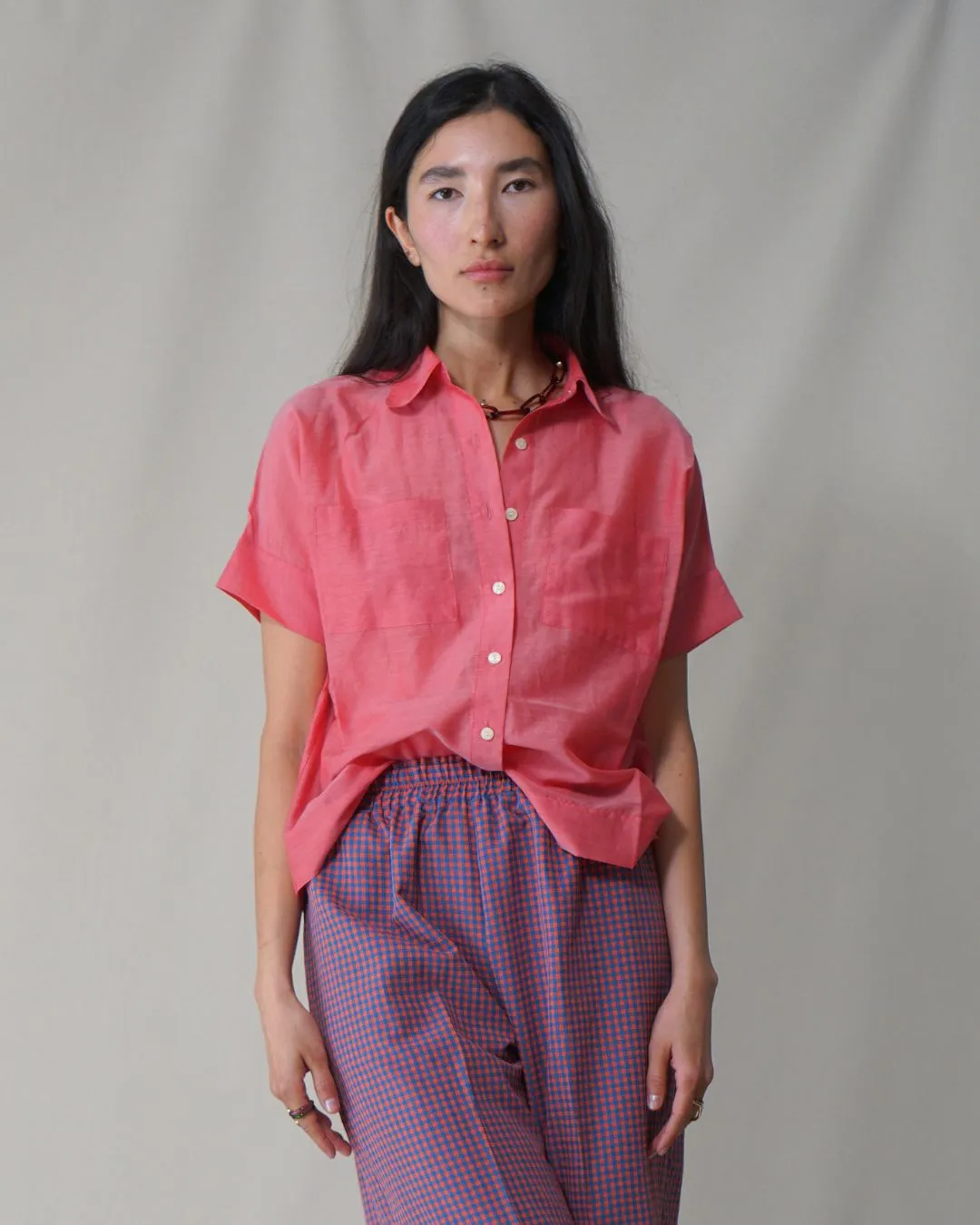 Miranda Blouse in Peony sold by Proche Studio product image thumbnail 3