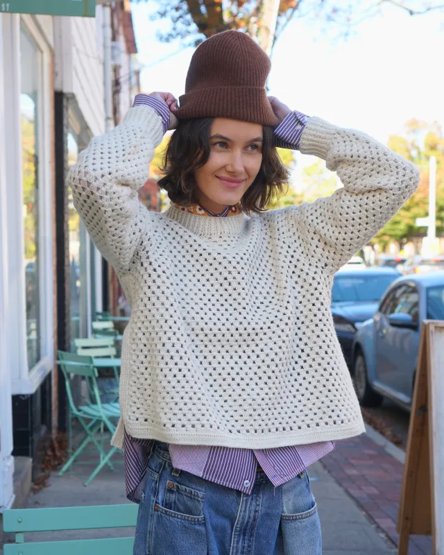 Chunky Pointelle Jumper made by Proche Studio