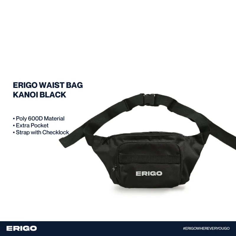 Erigo Waist Bag Kanoi Black sold by Erigo