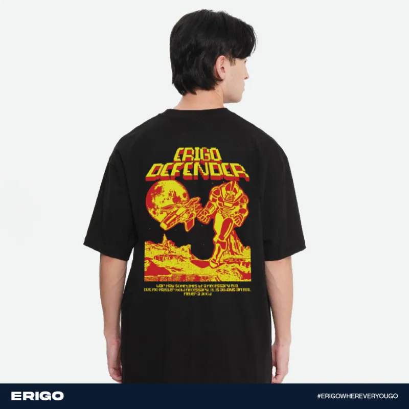 Erigo T-Shirt Oversize Graphic Series Devender Black sold by Erigo