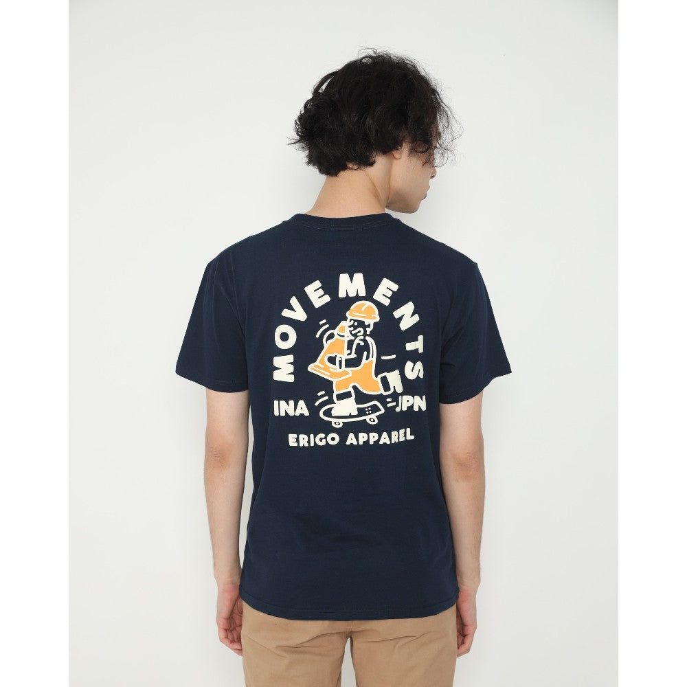 Erigo T-Shirt Movement Navy sold by Erigo