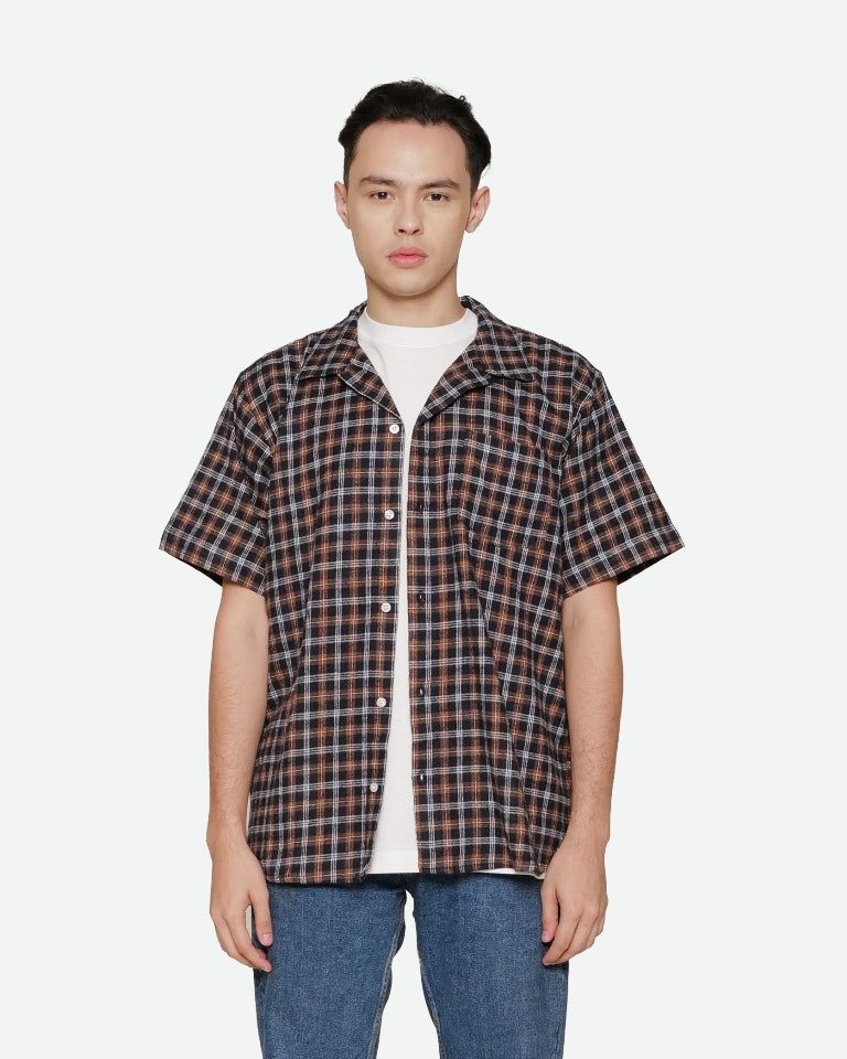 Erigo Short Sleeve Flannel Filiz Black sold by Erigo