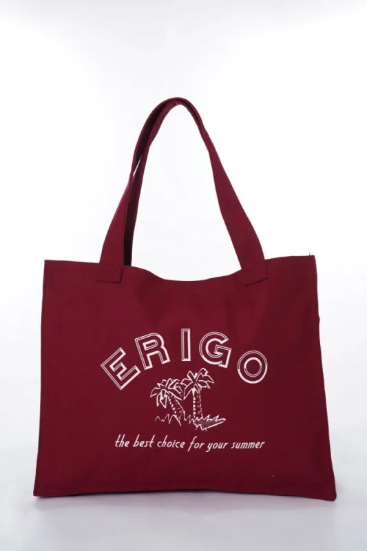 Erigo Totebag Your Summer Maroon sold by Erigo