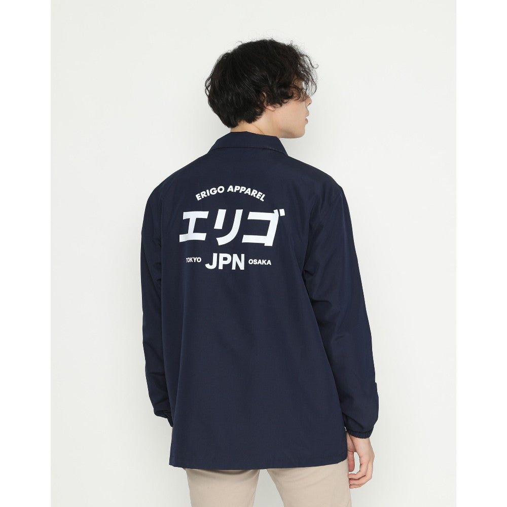 Erigo Coach Jacket Fujinkai Navy sold by Erigo