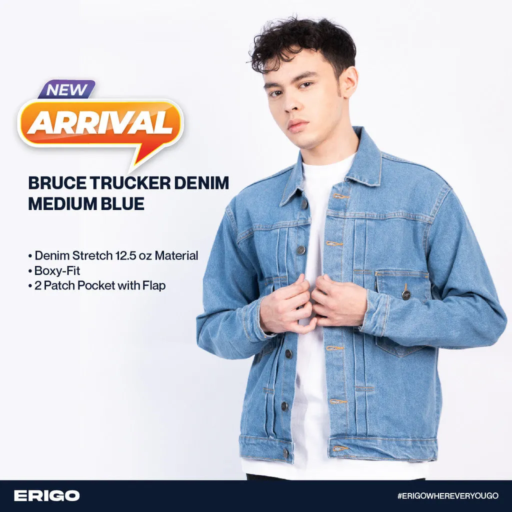 Erigo Trucker Denim Bruce Medium Blue Unisex sold by Erigo