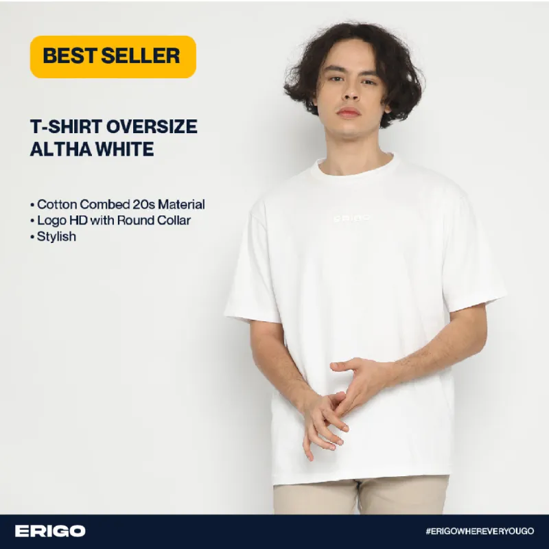 Erigo T-Shirt Oversize Altha White sold by Erigo