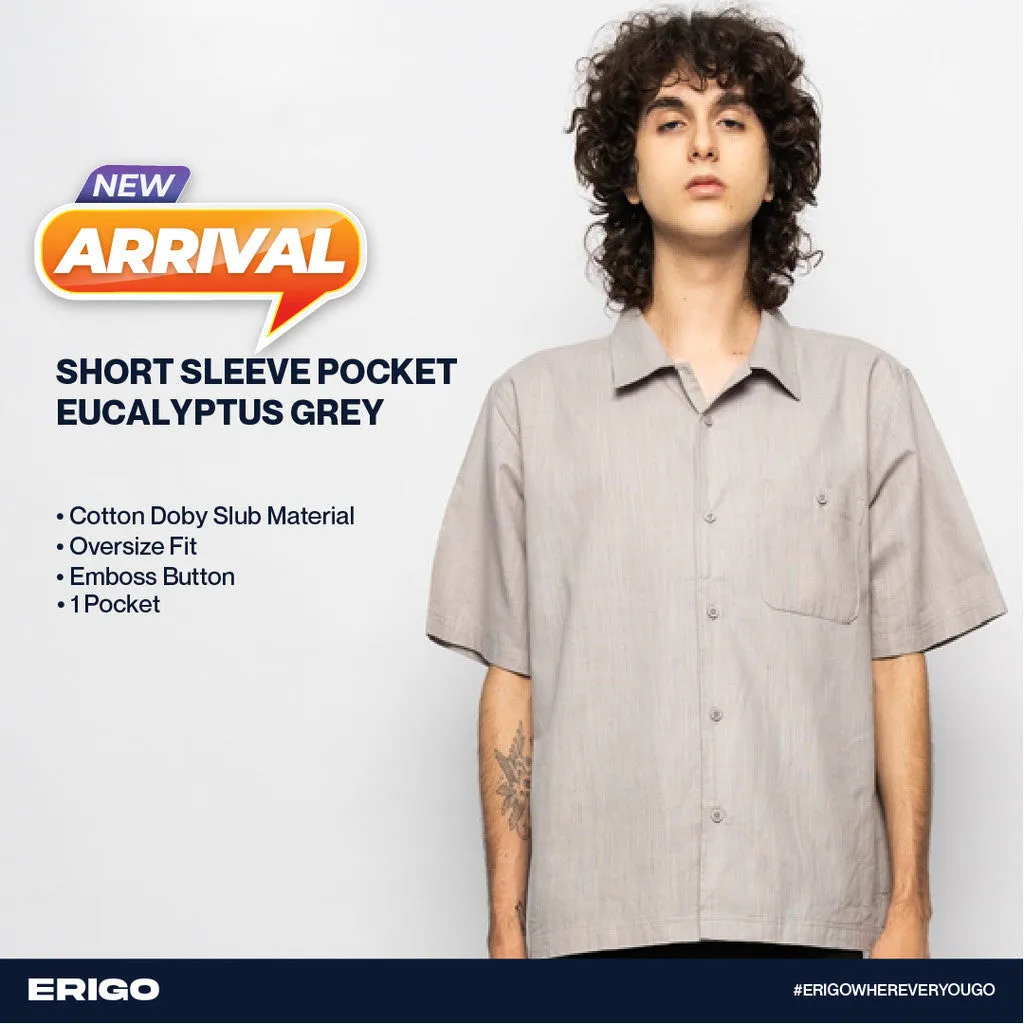 Erigo Short Sleeve Pocket Chance Eucalyptus Grey Unisex sold by Erigo