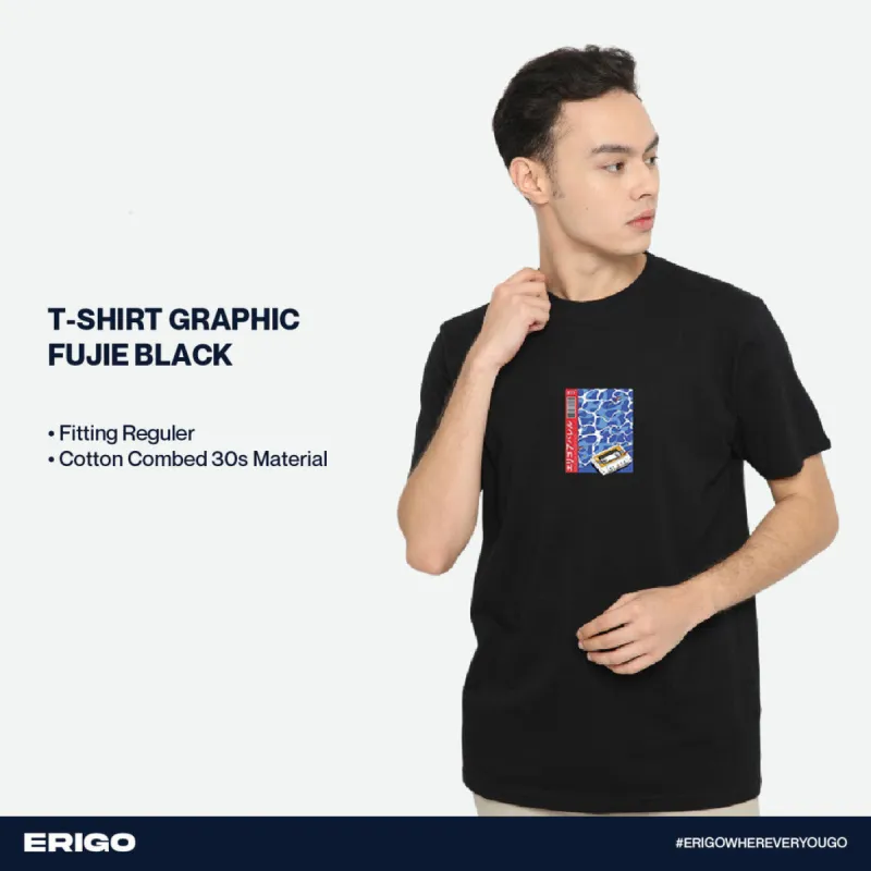 Erigo T-Shirt Graphic Fujie Black sold by Erigo